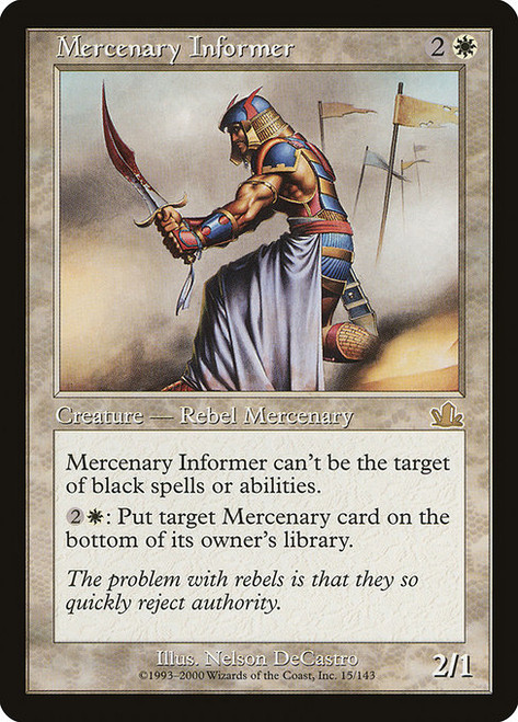 Mercenary Informer (PCY) (#15)