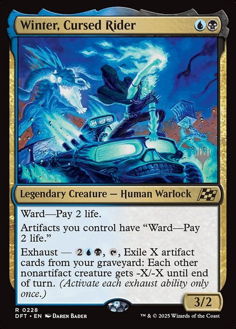 Winter, Cursed Rider (PDFT) (Foil) (#228p)