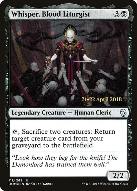 Whisper, Blood Liturgist (PDOM) (Foil) (#111s)