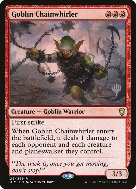 Goblin Chainwhirler (PDOM) (Foil) (#129p)