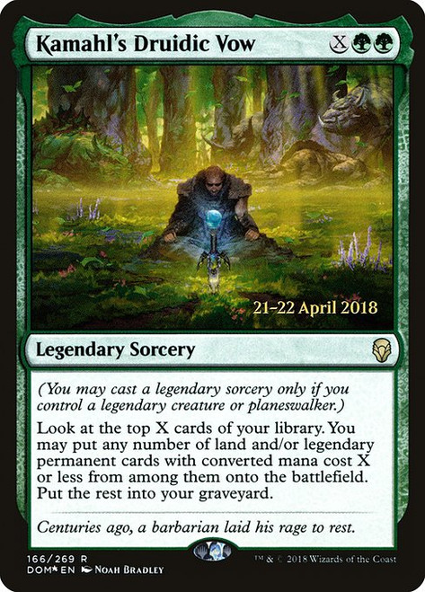 Kamahl's Druidic Vow (PDOM) (Foil) (#166s)