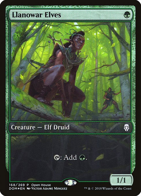 Llanowar Elves (PDOM) (Foil) (Full Art) (#168)