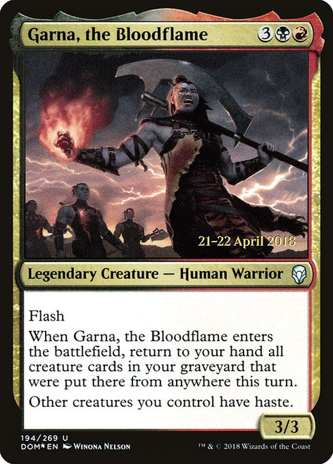 Garna, the Bloodflame (PDOM) (Foil) (#194s)