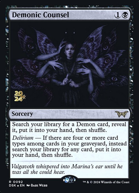 Demonic Counsel (PDSK) (Foil) (#92s)