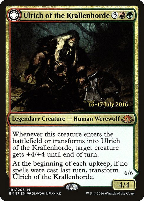Ulrich of the Krallenhorde // Ulrich, Uncontested Alpha (PEMN) (Foil) (#191s)