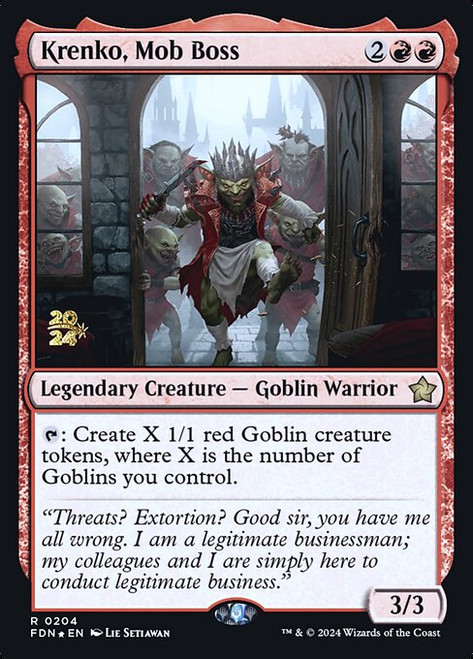 Krenko, Mob Boss (PFDN) (Foil) (#204s)