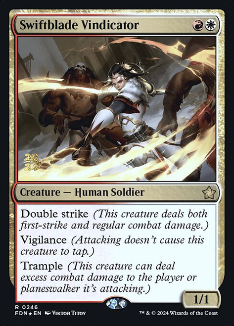 Swiftblade Vindicator (PFDN) (Foil) (#246s)