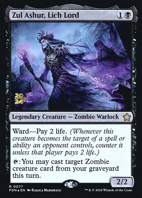Zul Ashur, Lich Lord (PFDN) (Foil) (#77s)
