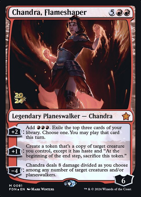 Chandra, Flameshaper (PFDN) (Foil) (#81s)