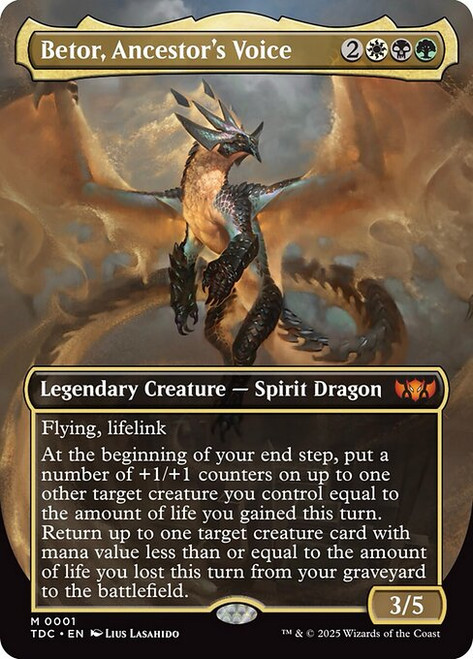 Betor, Ancestor's Voice (TDC) (Foil) (Borderless) (#1)