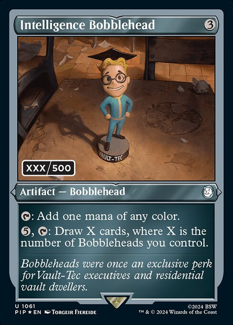 Intelligence Bobblehead (PIP) (Double Rainbow) (#1061)