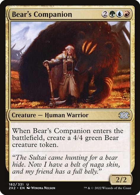 Bear's Companion (2X2) (Foil) (#182)