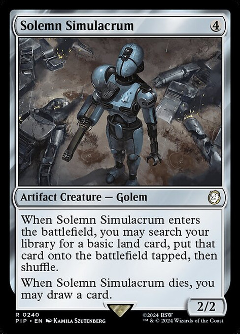 Solemn Simulacrum (PIP) (Foil) (#240)