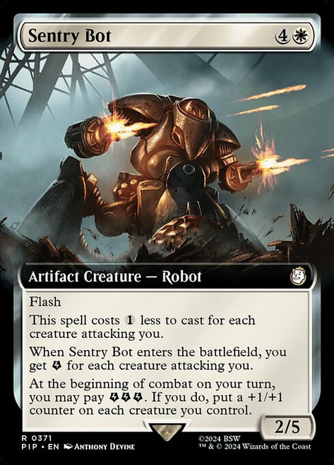 Sentry Bot (PIP) (Foil) (Extended Art) (#371)