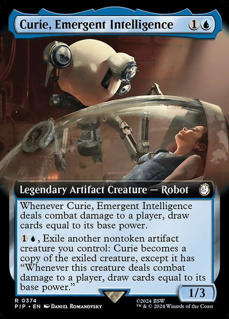 Curie, Emergent Intelligence (PIP) (Foil) (Extended Art) (#374)