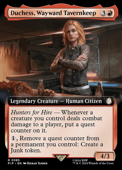 Duchess, Wayward Tavernkeep (PIP) (Foil) (Extended Art) (#385)