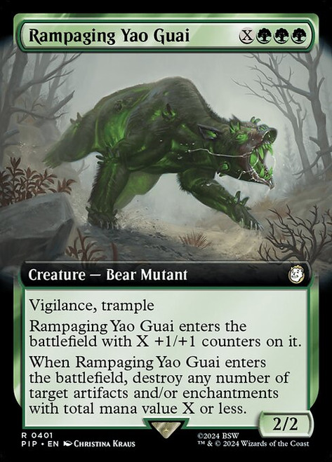 Rampaging Yao Guai (PIP) (Foil) (Extended Art) (#401)