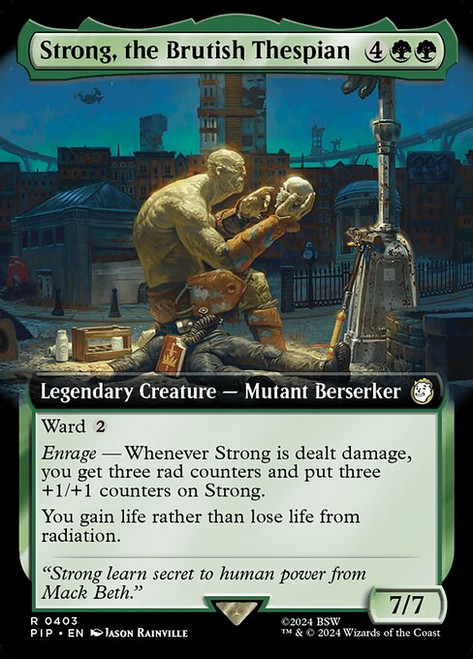 Strong, the Brutish Thespian (PIP) (Extended Art) (#403)