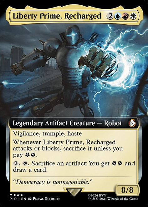 Liberty Prime, Recharged (PIP) (Extended Art) (#416)