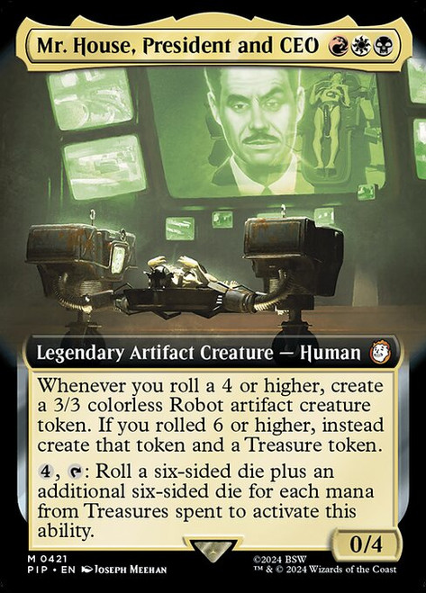 Mr. House, President and CEO (PIP) (Foil) (Extended Art) (#421)