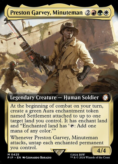 Preston Garvey, Minuteman (PIP) (Foil) (Extended Art) (#425)