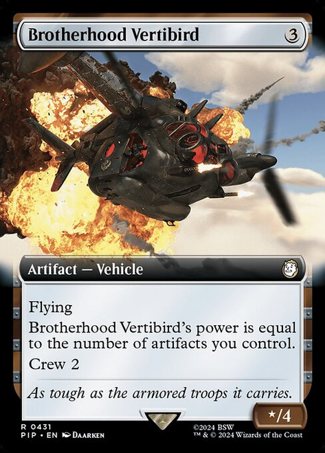 Brotherhood Vertibird (PIP) (Foil) (Extended Art) (#431)