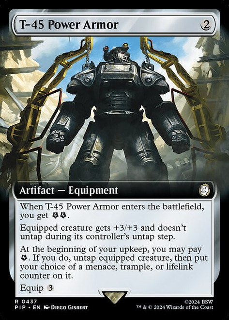 T-45 Power Armor (PIP) (Foil) (Extended Art) (#437)