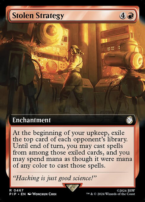 Stolen Strategy (PIP) (Foil) (Extended Art) (#467)