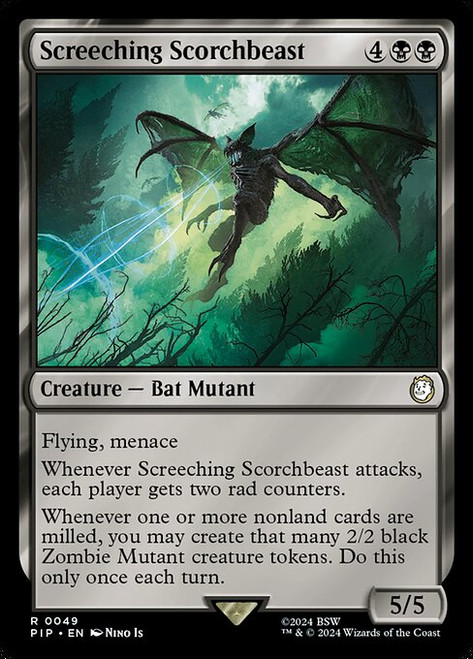 Screeching Scorchbeast (PIP) (Foil) (#49)