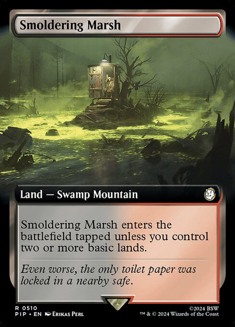 Smoldering Marsh (PIP) (Foil) (Extended Art) (#510)