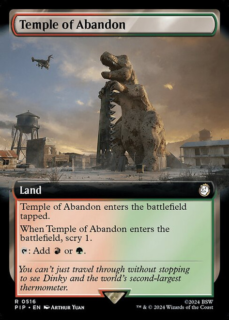Temple of Abandon (PIP) (Foil) (Extended Art) (#516)