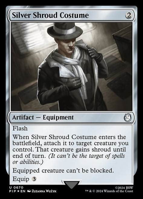 Silver Shroud Costume (PIP) (SurgeFoil) (#670)