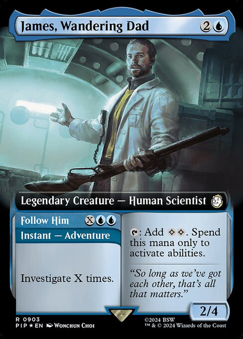James, Wandering Dad // Follow Him (PIP) (SurgeFoil) (Extended Art) (#903)