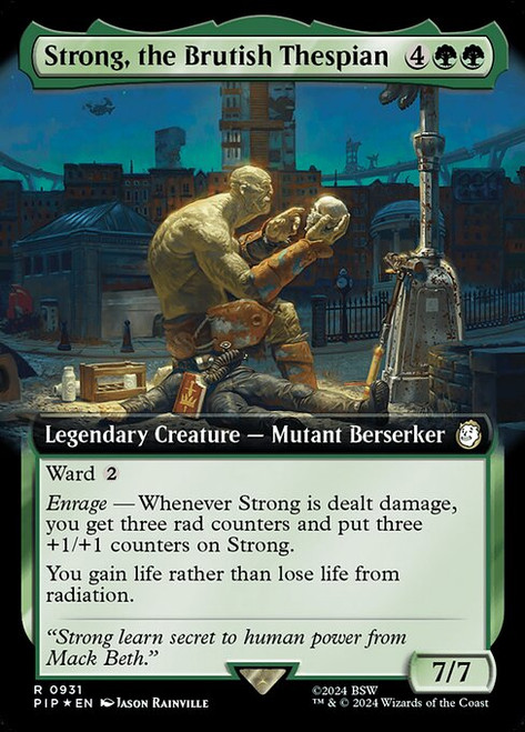 Strong, the Brutish Thespian (PIP) (SurgeFoil) (Extended Art) (#931)