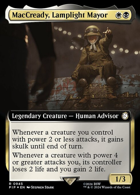 MacCready, Lamplight Mayor (PIP) (SurgeFoil) (Extended Art) (#945)