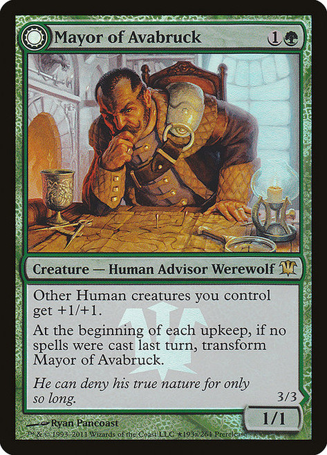 Mayor of Avabruck // Howlpack Alpha (PISD) (Foil) (#193★)