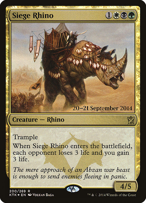 Siege Rhino (PKTK) (Foil) (#200s)