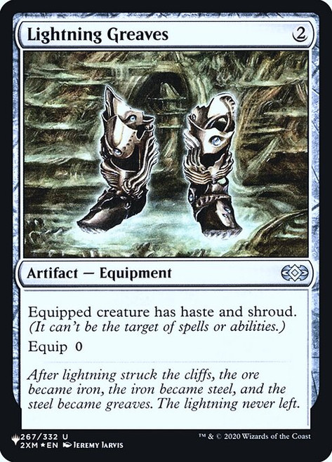 Lightning Greaves (PLST) (Foil) (#2XM-267)