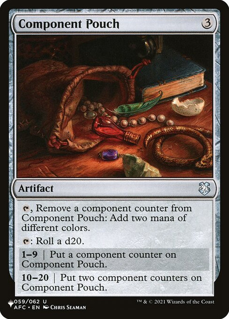 Component Pouch (PLST) (#AFC-59)