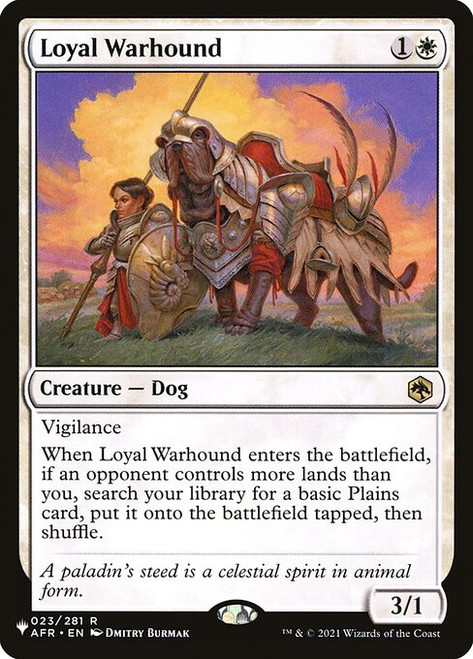 Loyal Warhound (PLST) (#AFR-23)