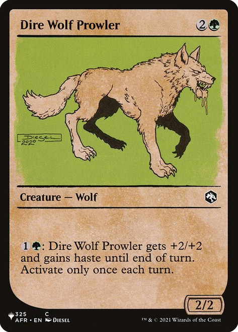 Dire Wolf Prowler (PLST) (Showcase) (#AFR-325)