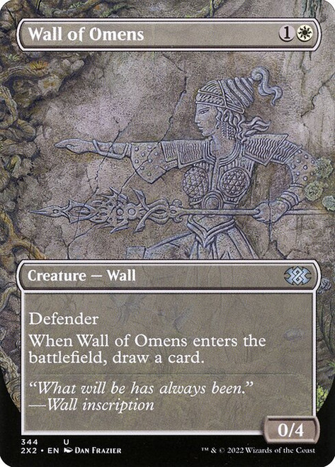 Wall of Omens (2X2) (Foil) (Borderless) (#344)