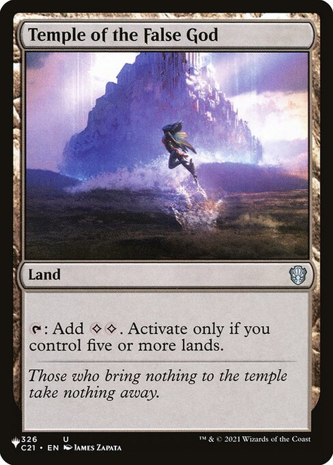 Temple of the False God (PLST) (#C21-326)