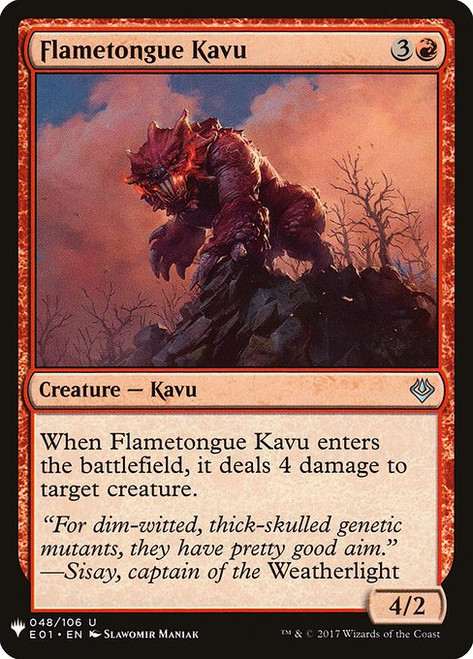 Flametongue Kavu (PLST) (#E01-48)