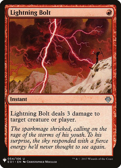 Lightning Bolt (PLST) (#E01-54)