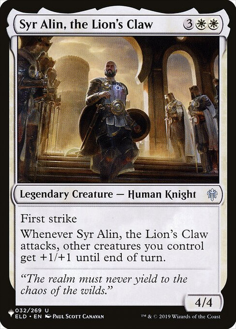 Syr Alin, the Lion's Claw (PLST) (#ELD-32)