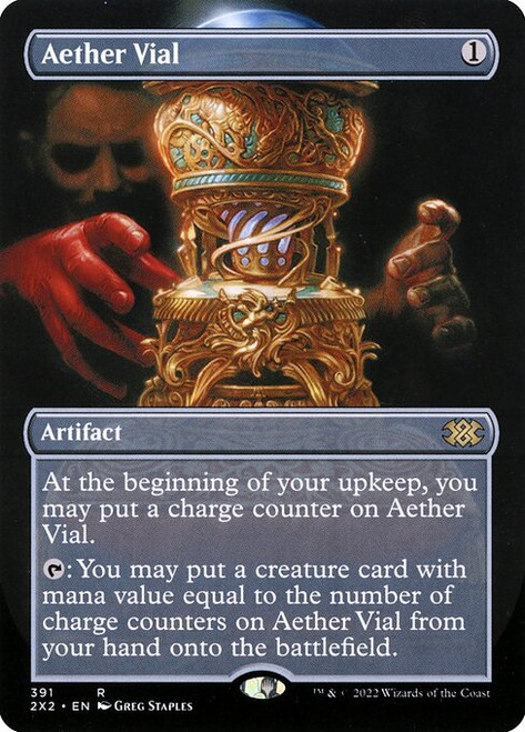 Aether Vial (2X2) (Foil) (Borderless) (#391)
