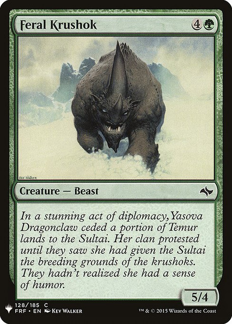 Feral Krushok (PLST) (#FRF-128)