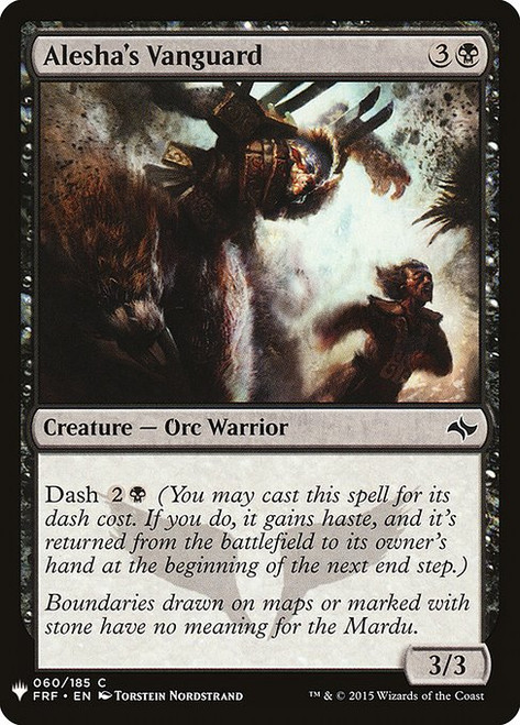 Alesha's Vanguard (PLST) (#FRF-60)