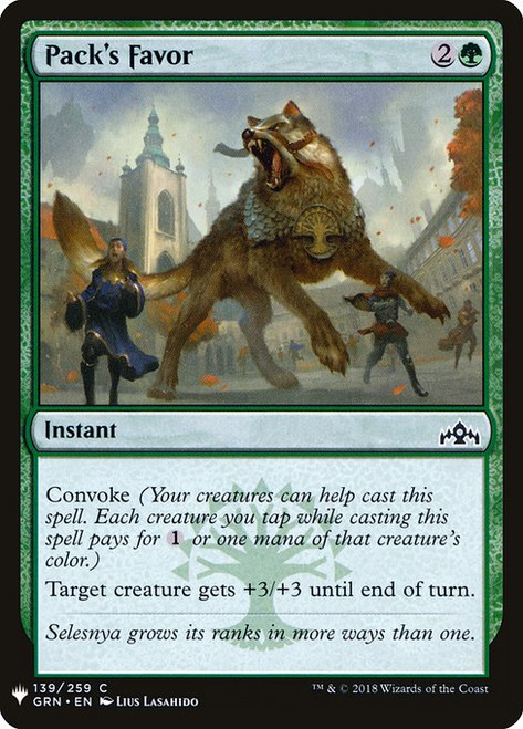 Pack's Favor (PLST) (#GRN-139)